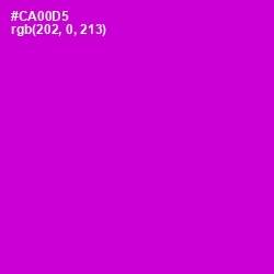 #CA00D5 - Purple Pizzazz Color Image