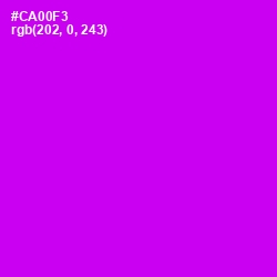 #CA00F3 - Magenta / Fuchsia Color Image