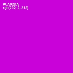 #CA02DA - Purple Pizzazz Color Image