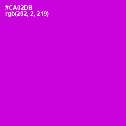 #CA02DB - Purple Pizzazz Color Image