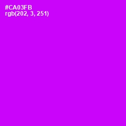 #CA03FB - Magenta / Fuchsia Color Image