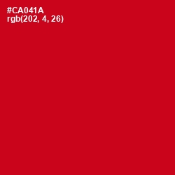 #CA041A - Monza Color Image