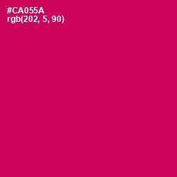 #CA055A - Razzmatazz Color Image