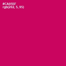 #CA055F - Razzmatazz Color Image