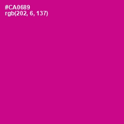 #CA0689 - Red Violet Color Image