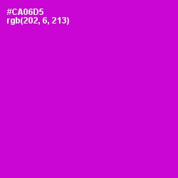 #CA06D5 - Purple Pizzazz Color Image