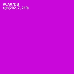 #CA07DB - Purple Pizzazz Color Image