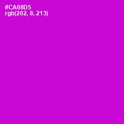 #CA08D5 - Purple Pizzazz Color Image