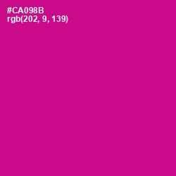 #CA098B - Red Violet Color Image