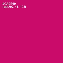#CA0B69 - Razzmatazz Color Image