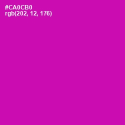 #CA0CB0 - Red Violet Color Image