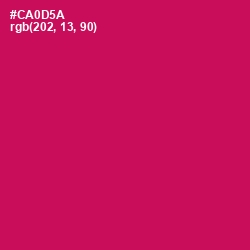 #CA0D5A - Razzmatazz Color Image