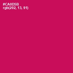 #CA0D5B - Razzmatazz Color Image