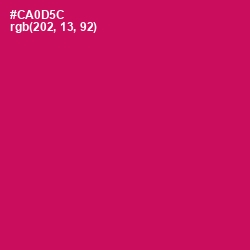 #CA0D5C - Razzmatazz Color Image