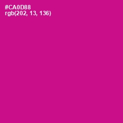 #CA0D88 - Red Violet Color Image