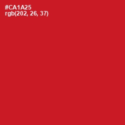 #CA1A25 - Cardinal Color Image