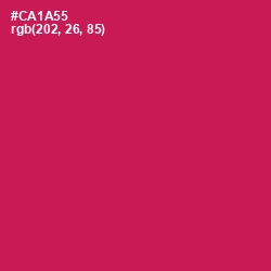 #CA1A55 - Maroon Flush Color Image