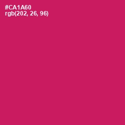 #CA1A60 - Maroon Flush Color Image