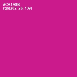 #CA1A8B - Red Violet Color Image