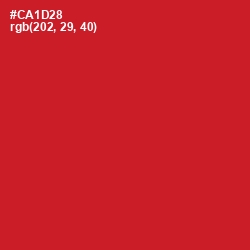#CA1D28 - Cardinal Color Image