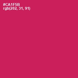 #CA1F5B - Maroon Flush Color Image