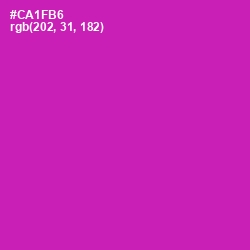 #CA1FB6 - Red Violet Color Image