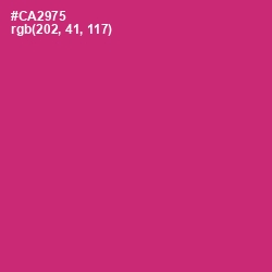 #CA2975 - Cerise Red Color Image