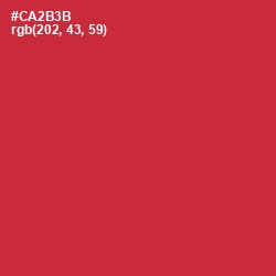 #CA2B3B - Flush Mahogany Color Image