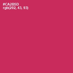 #CA2B5D - Maroon Flush Color Image