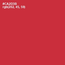 #CA2D3B - Flush Mahogany Color Image