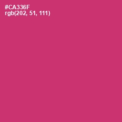 #CA336F - Cerise Red Color Image