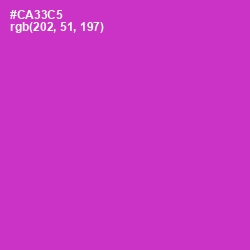 #CA33C5 - Razzle Dazzle Rose Color Image