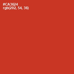#CA3624 - Persian Red Color Image