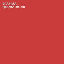 #CA3B3A - Flush Mahogany Color Image