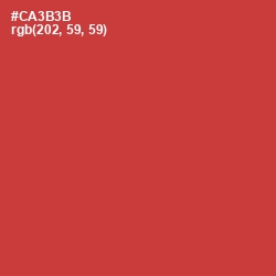 #CA3B3B - Flush Mahogany Color Image