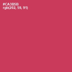 #CA3B5B - Brick Red Color Image