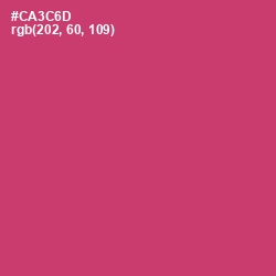 #CA3C6D - Cerise Red Color Image