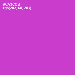 #CA3CCB - Razzle Dazzle Rose Color Image