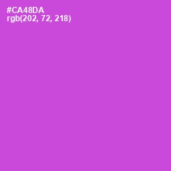 #CA48DA - Fuchsia Pink Color Image