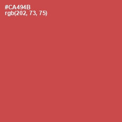 #CA494B - Fuzzy Wuzzy Brown Color Image
