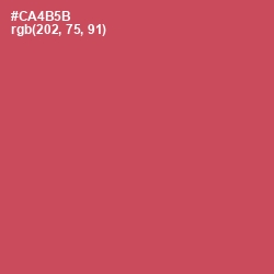 #CA4B5B - Fuzzy Wuzzy Brown Color Image