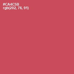 #CA4C5B - Fuzzy Wuzzy Brown Color Image