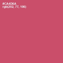 #CA4D6A - Cabaret Color Image