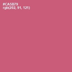 #CA5B79 - Cranberry Color Image