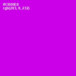 #CB00E8 - Magenta / Fuchsia Color Image