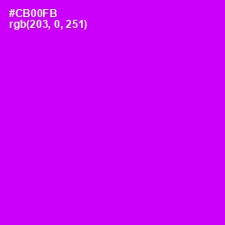 #CB00FB - Magenta / Fuchsia Color Image