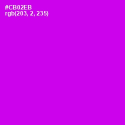 #CB02EB - Magenta / Fuchsia Color Image