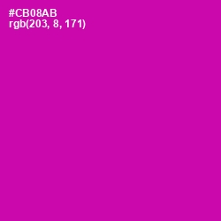 #CB08AB - Red Violet Color Image