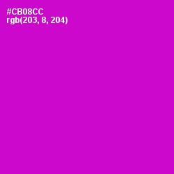 #CB08CC - Shocking Pink Color Image