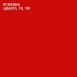 #CB0A0A - Monza Color Image